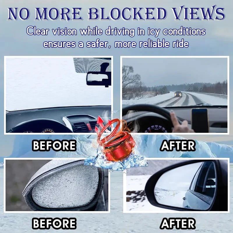 Portable Car Heater | Solar Rechargeable De - Icer | Fast Defrost Device for Cars &amp; Homes - Velloraco