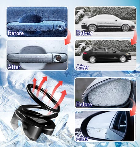 Portable Car Heater | Solar Rechargeable De - Icer | Fast Defrost Device for Cars &amp; Homes - Velloraco