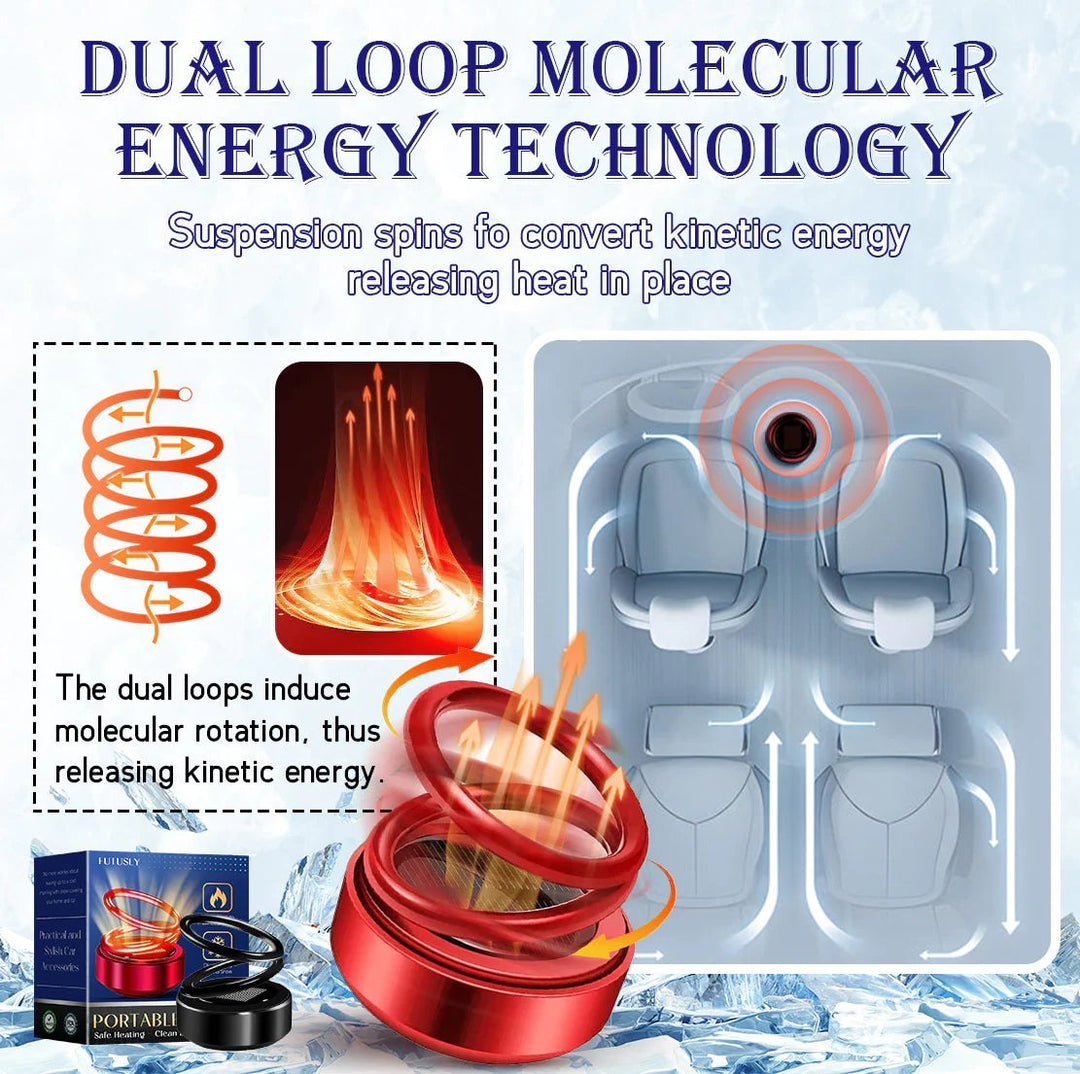 Portable Car Heater | Solar Rechargeable De - Icer | Fast Defrost Device for Cars &amp; Homes - Velloraco