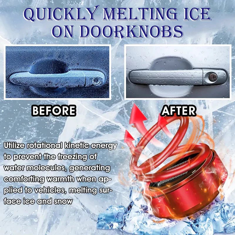 Portable Car Heater | Solar Rechargeable De - Icer | Fast Defrost Device for Cars &amp; Homes - Velloraco