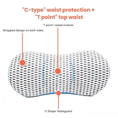 Premium Lumbar Support Cushion – Ergonomic Memory Foam Back Support for Office, Car &amp; Home - Velloraco