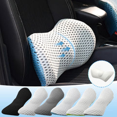 Premium Lumbar Support Cushion – Ergonomic Memory Foam Back Support for Office, Car &amp; Home - Velloraco