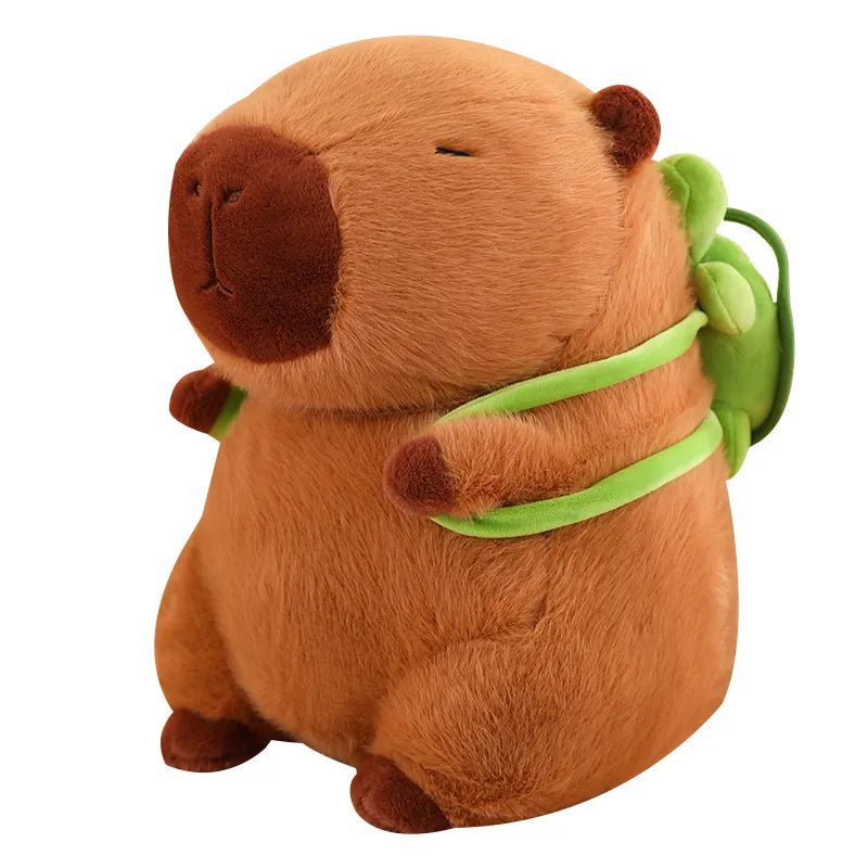 Soft Capybara with practical turtle backpack - Velloraco