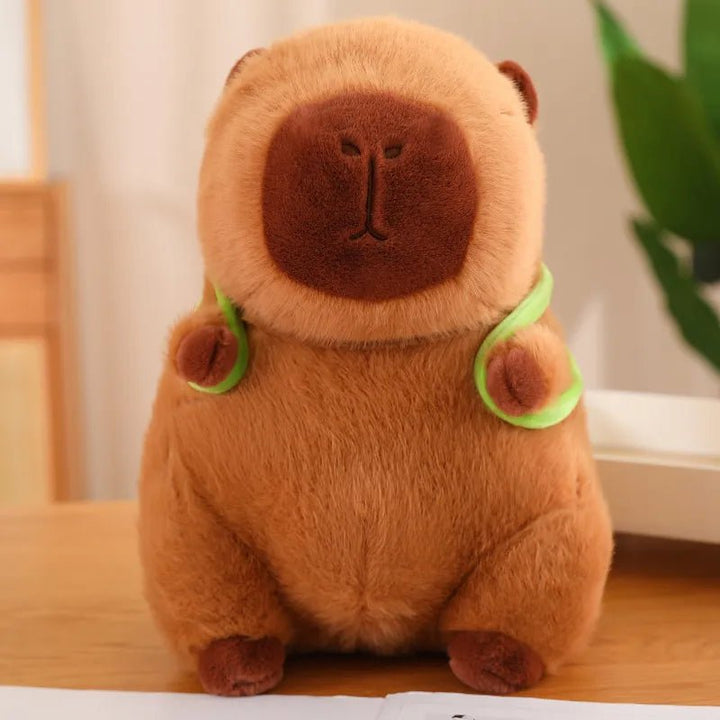 Soft Capybara with practical turtle backpack - Velloraco