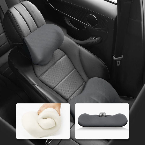 Car Headrest &amp; Lumbar Support Cushion-Erase Your Driving Pain - Velloraco