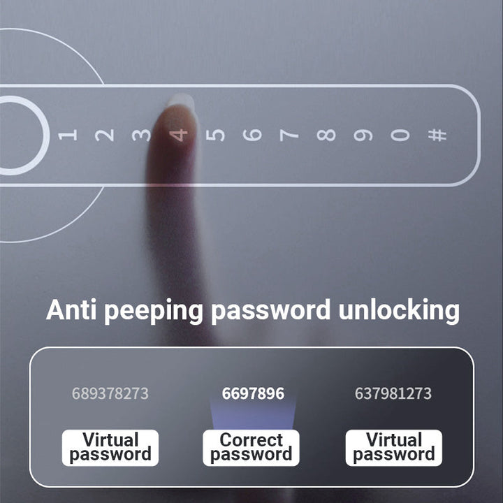 Fingerprint Smart door lock handle with Bluetooth APP control