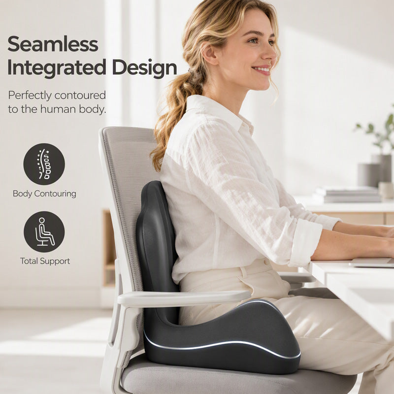 All‑Day Comfort Cushion – Lumbar &amp; Seat Support in One