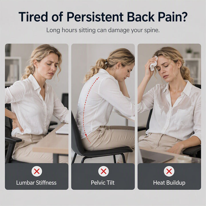 All‑Day Comfort Cushion – Lumbar &amp; Seat Support in One