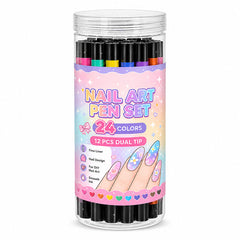 💅🎨 40% OFF! 24-Color Dual-Tip Nail Art Pens ✨ DIY Your Own Halloween, Christmas &amp; Everyday Nail Designs 🎃🎄