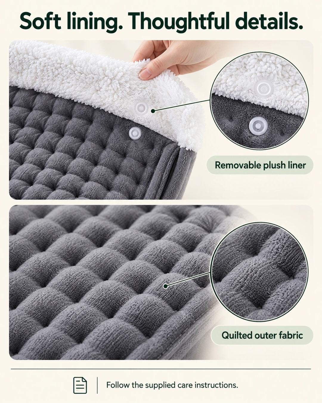 Quilted Electric Foot Warmer — US Plug 03-lining