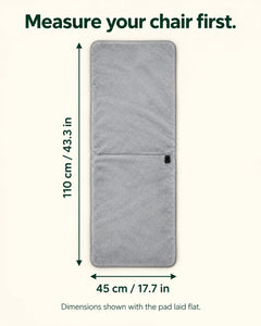USB Heated Seat &amp; Back Pad — Faux Fur, 45 × 110 cm 03-size
