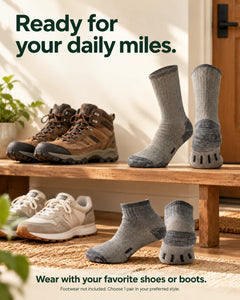 Merino Wool Blend Socks — Crew &amp; Ankle 05-everyday