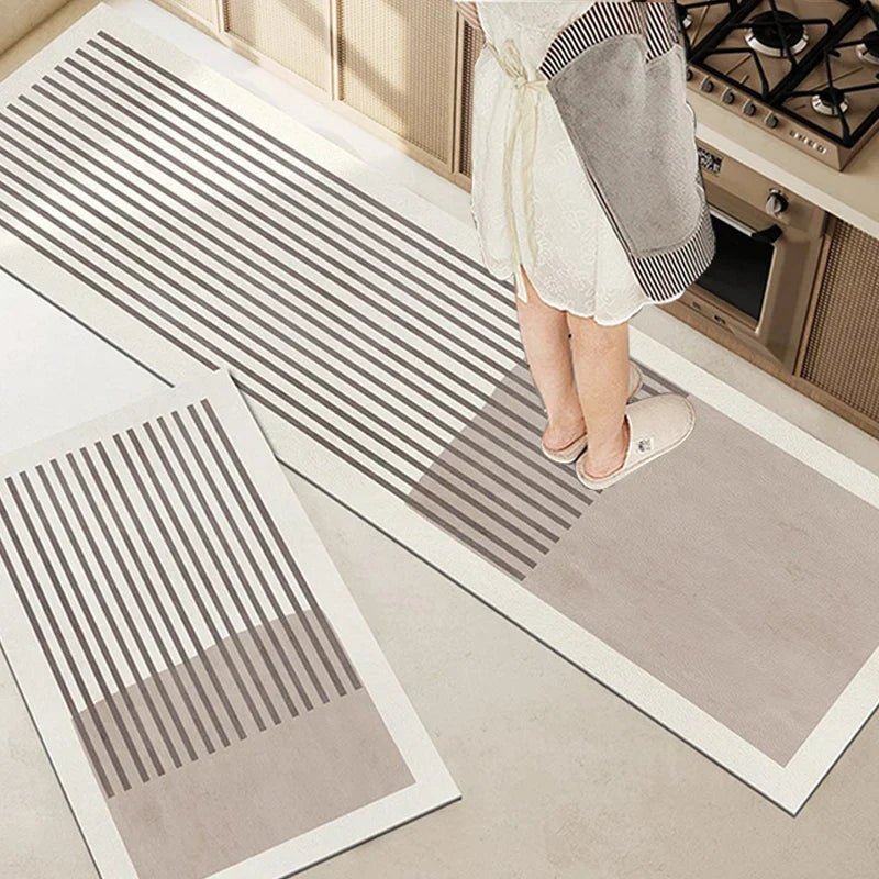 Velloraco | Kitchen Mat Super Absorbent | Non - Slip &amp; Washable | Diatomite Design | Oval &amp; Long Shape | Comfort Rug for Kitchen &amp; Bathroom - Velloraco