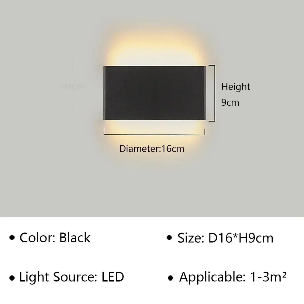 Velloraco Modern LED Wall Lamp | Stylish Design | Warm White Light for Bedroom, Hallway &amp; Bathroom - Velloraco