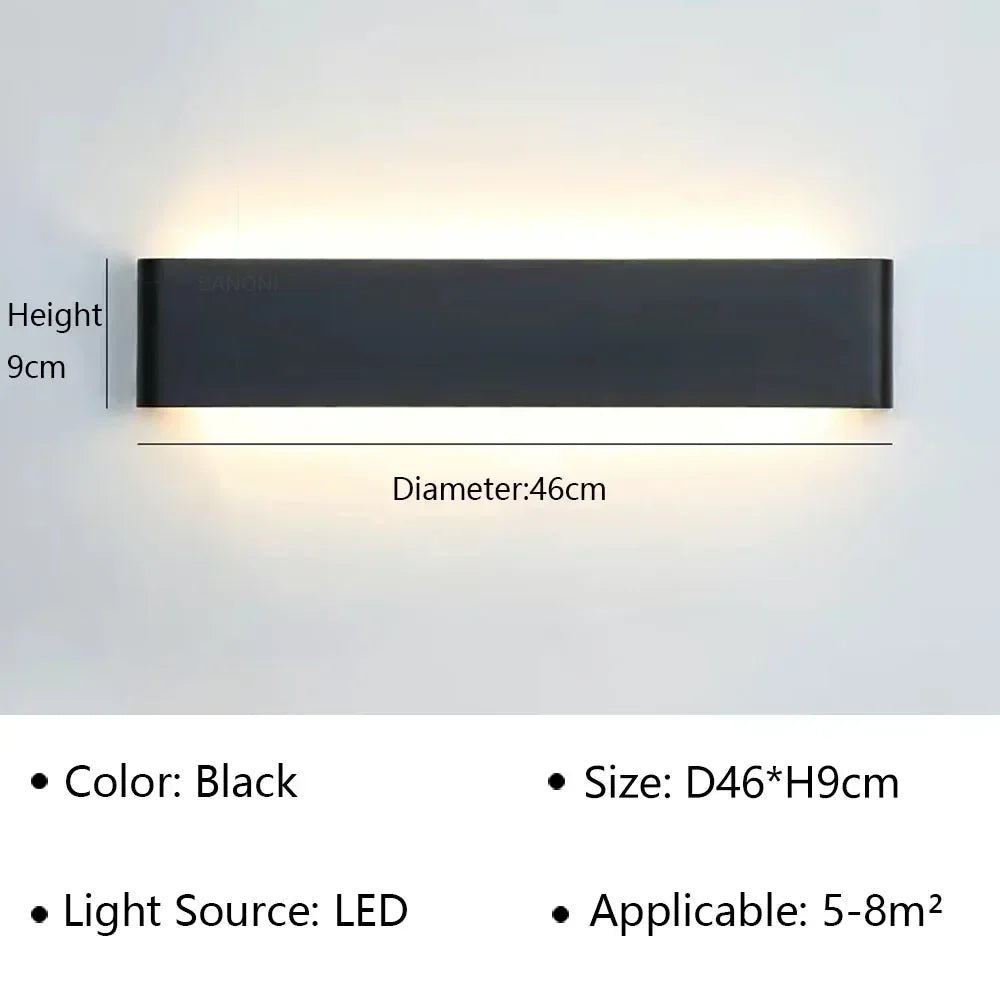 Velloraco Modern LED Wall Lamp | Stylish Design | Warm White Light for Bedroom, Hallway &amp; Bathroom - Velloraco