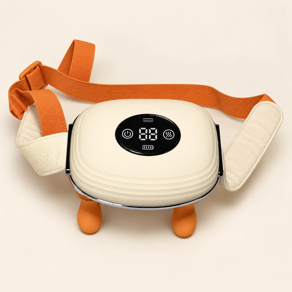 Beige LCD brushless massager