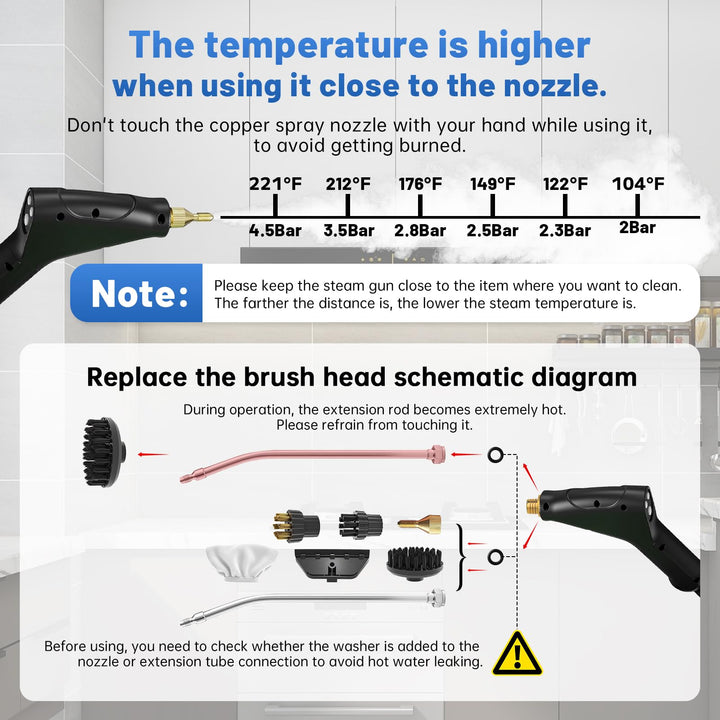 Velloraco™ Pro Handheld Steam Cleaner - Velloraco