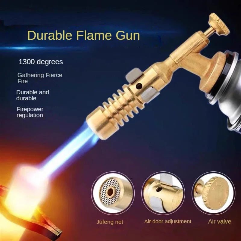 Velloraco Pro Soldering Torch | For Butane Gas | Adjustable Flame up to 1300 °C | Compact &amp; Ergonomic | Ideal for Kitchen &amp; Outdoor - Velloraco
