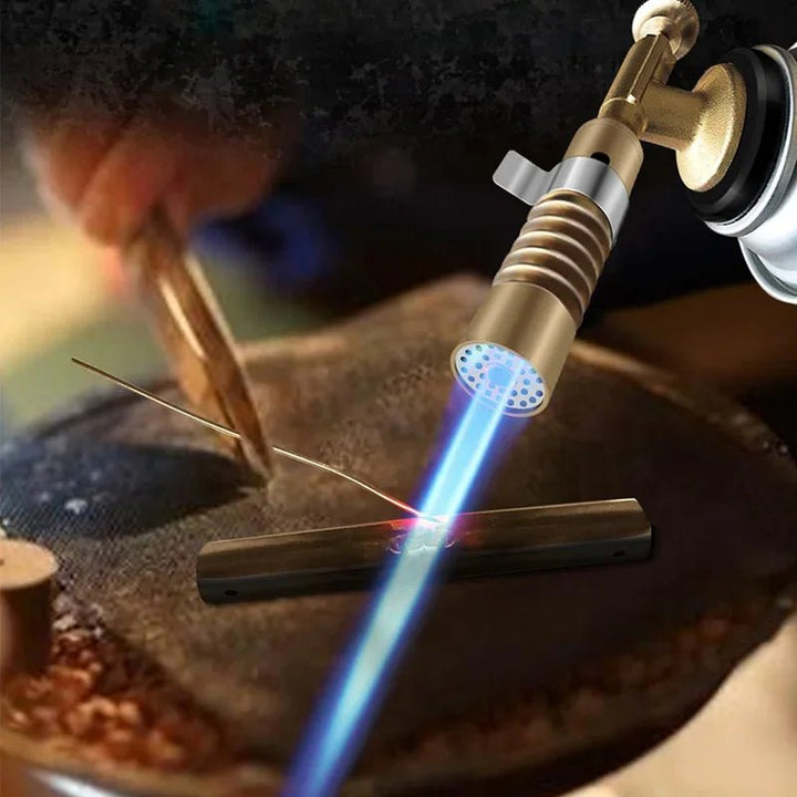 Velloraco Pro Soldering Torch | For Butane Gas | Adjustable Flame up to 1300 °C | Compact &amp; Ergonomic | Ideal for Kitchen &amp; Outdoor - Velloraco