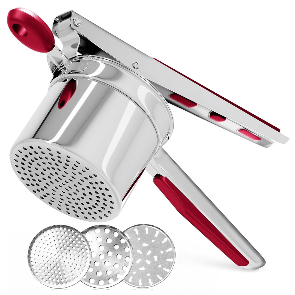 Velloraco Pro Stainless Steel Potato Masher 15oz | Extra Large Capacity | For Mashed Potatoes, Vegetables & Fruits | Lump - Free & Durable - Velloraco