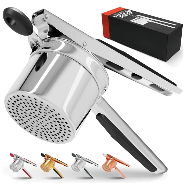 Velloraco Pro Stainless Steel Potato Masher 15oz | Extra Large Capacity | For Mashed Potatoes, Vegetables &amp; Fruits | Lump - Free &amp; Durable - Velloraco