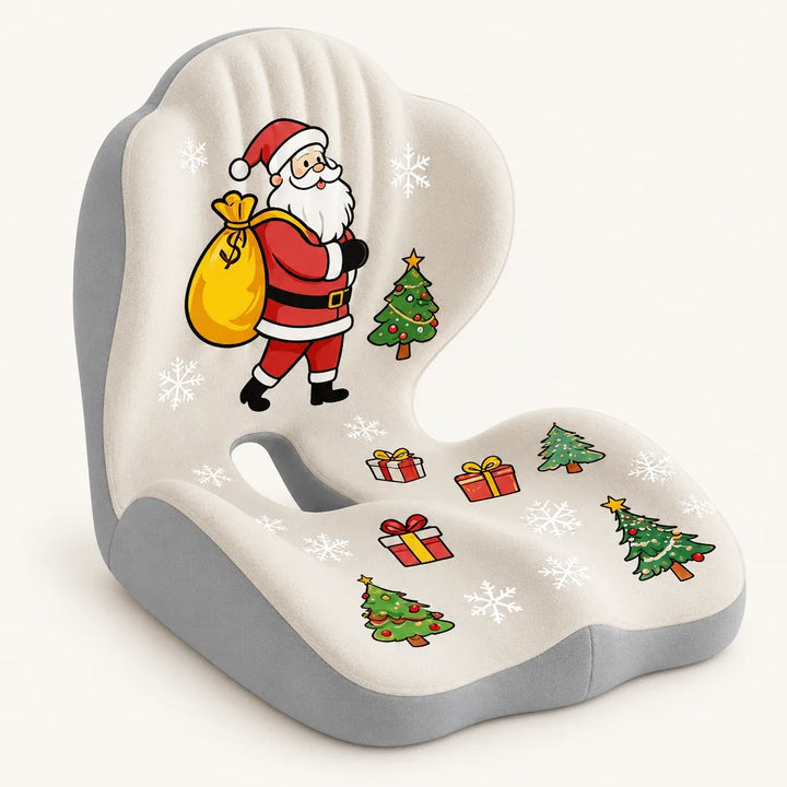 Velloraco Christmas beige-gray integrated seat and back cushion