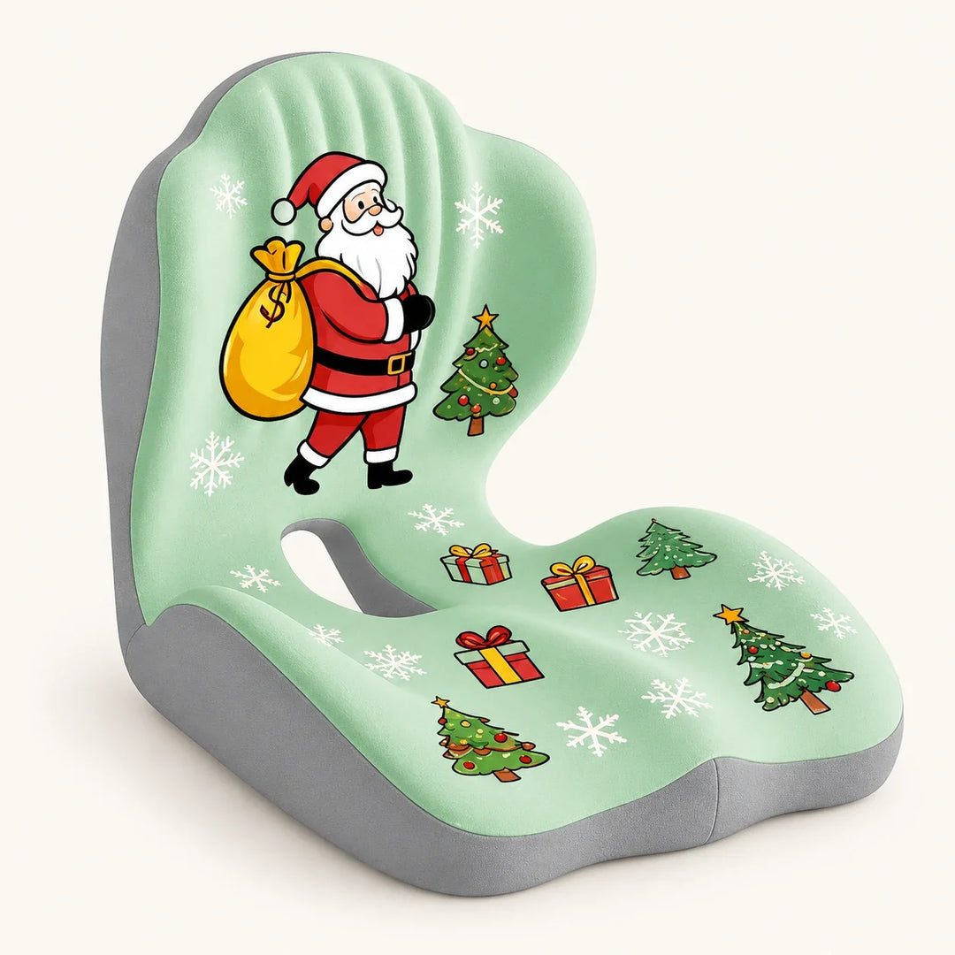 Velloraco Christmas green-gray integrated seat and back cushion