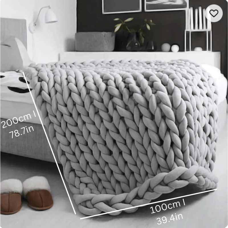 Weighted Organic Cotton Blanket | Breathable, Machine Washable &amp; Ideal for Year - Round Comfort - Velloraco