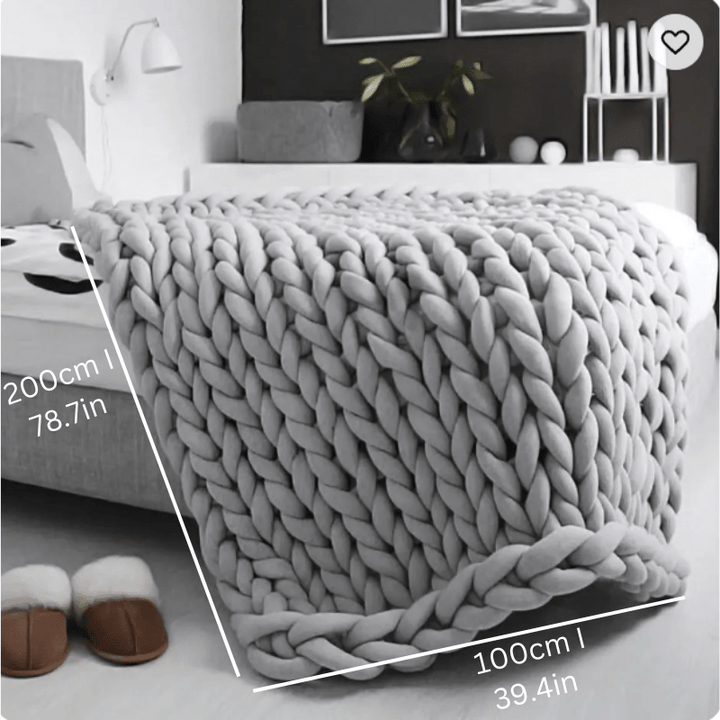 Weighted Organic Cotton Blanket | Breathable, Machine Washable &amp; Ideal for Year - Round Comfort - Velloraco